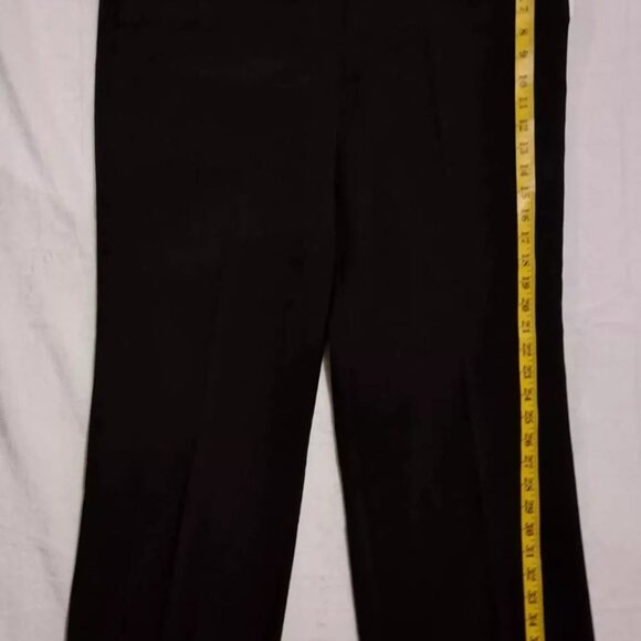 Women's‎ Studio 1940 Melissa Wide Leg Stretch Black Slacks Pants Size 3 Average - Picture 9 of 13